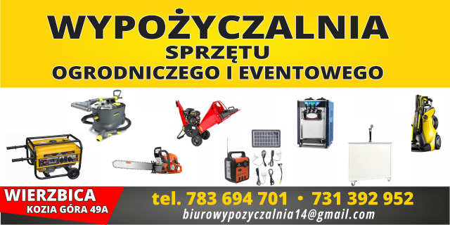 Tło nagłówka z ikonami sprzętów dostępnymi wypożyczalni